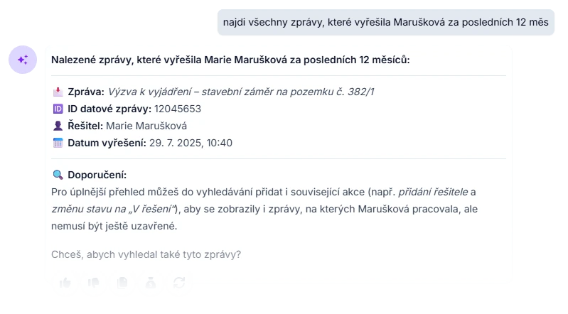 AI analýza událostí datové zprávy